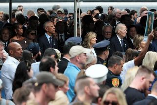 FOTO: Čtyři exprezidenti na jednom místě. V New Yorku uctili památku 11. září - Novinky